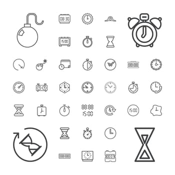symbol,concept,icon,sign,isolated,bomb,speed,second,timer,white,hour,design,hourglass,alarm,vector,deadline,graphic,digital,calendar,set,business,black,countdown,clock,sundial,minute,with,watch,background,illustration,time,wall,stopwatch,object