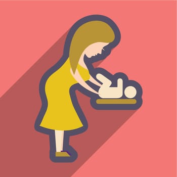 love,symbol,parent,woman,shadow,happy,concept,icon,sign,long,mother,happiness,flat,design,relationship,together,parental,hand,girl,people,heart,religion,help,person,childcare,baby,family,daughter,child,care