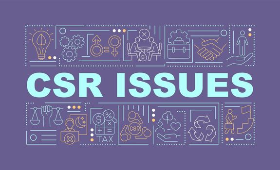 CSR issues word concepts banner