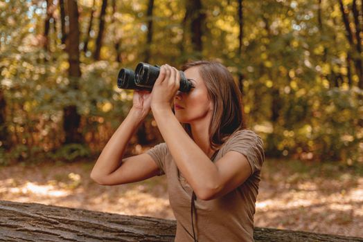 Girl With Binoculars