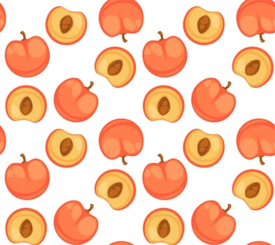Nectarine or peaches, sweet apricots pattern print