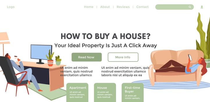 How to buy a house, ideal property click away