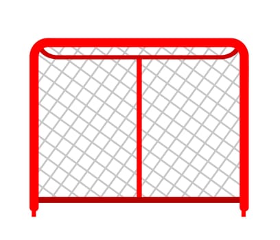 Football gate with net, soccer, sports vector