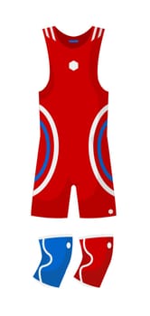 Sports suit or uniform for weightlifter vector