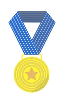 Medal of award for sports achievements vector