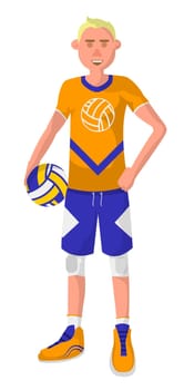 Professional volleyball player, man in uniform