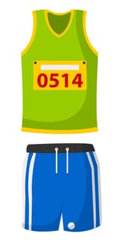 Marathon runner or sprinter clothing or uniform
