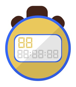 Soccer sports equipment, timer or stopwatch vector