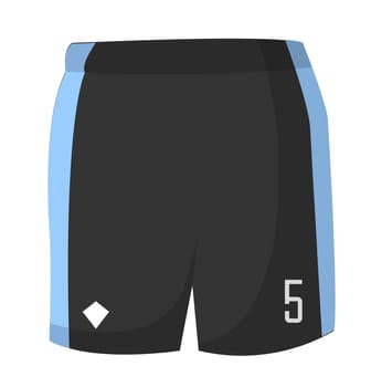 Soccer player bottom shorts game, sports clothes