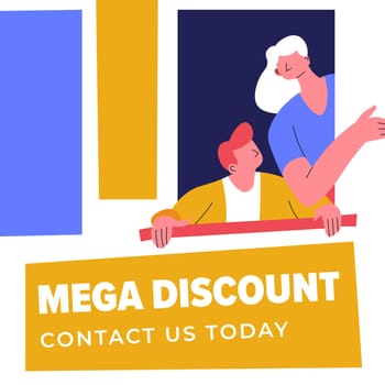Mega discount contact us today, sale in shops