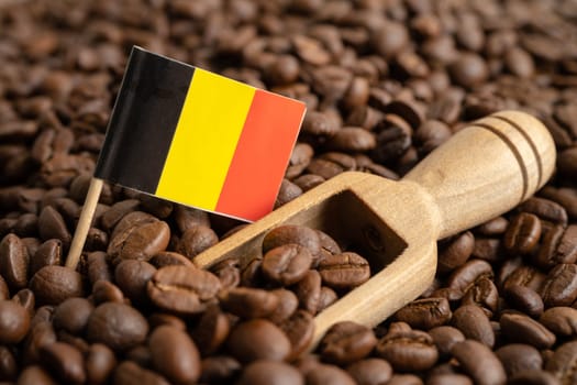 Germany flag on coffee bean, import export trade online commerce concept.