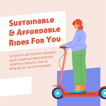 Sustainable and affordable rides for you, banner