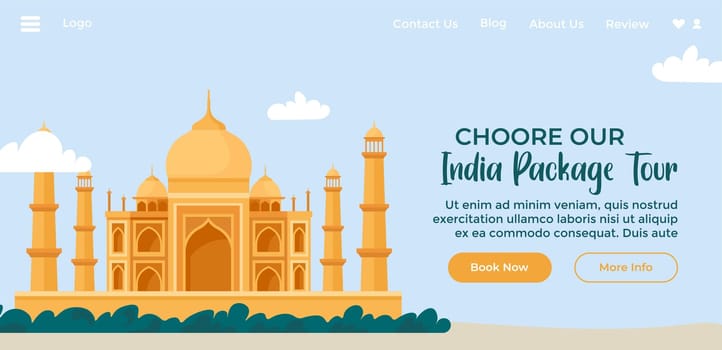 Choose our India packages tours, website page