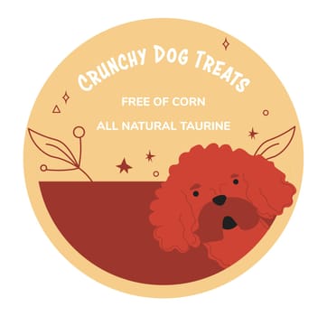 Crunchy dog treats free of corn natural taurine