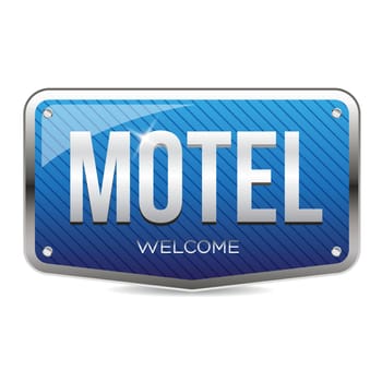 Motel retro sign vector