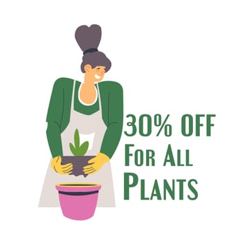 30 percent off discount on all plants promo banner