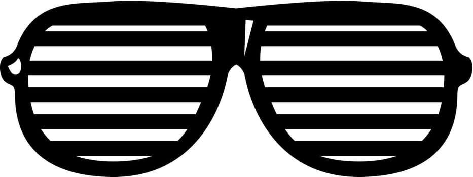Striped lattice club glasses. Health and vision