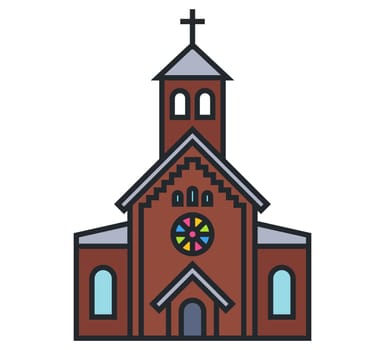 brown church icon.