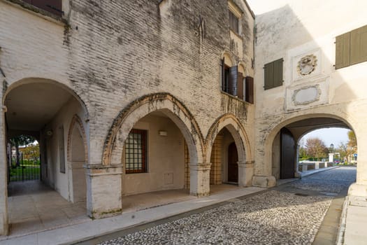 the medieval Friuli gate in Portobuffolè, Italy