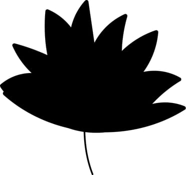 Happy Thanksgiving Lily Flower Silhouette