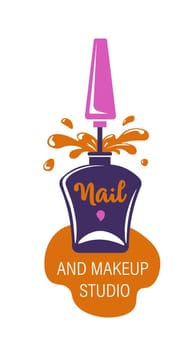 Visit nail makeup studio, beauty and style banner