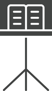 Music Stand icon vector image.