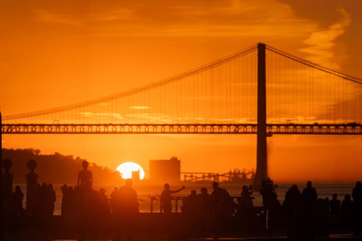 A Serene Sunset at the Majestic Ocean Bridge