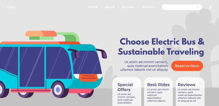 Choose electric bus for sustainable traveling