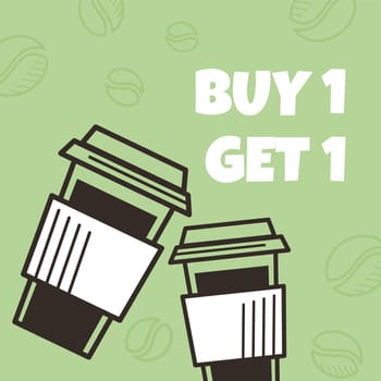 Buy one get another coffee discounts in cafeteria