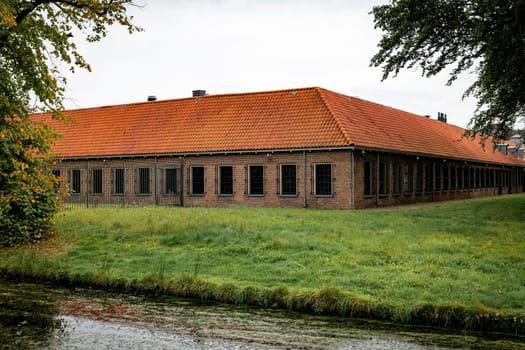 Veenhuizen, The Netherlands - 26-sept-2023::Prison museum builidng in Veenhuizen in Noordenveld, Drenthe in The Netherlands