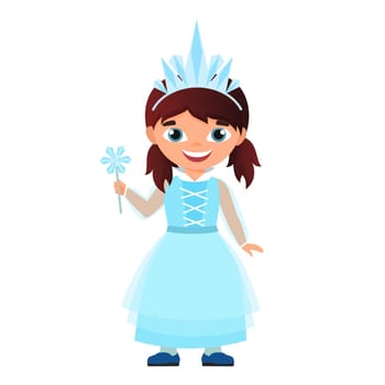 Kid little princess with crown