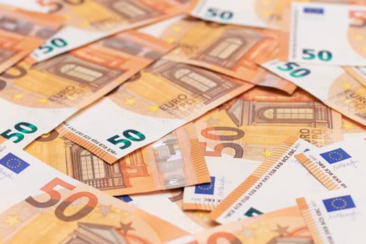 50 Euro Banknotes Money Background