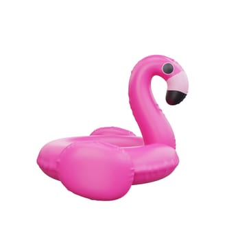 3d Playful Pink Flamingo Float