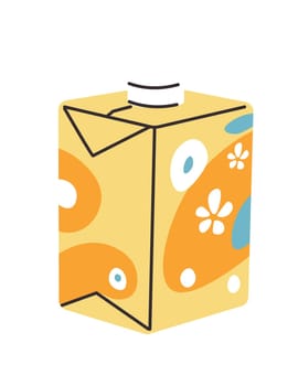 Dairy product in carton paper box, healthy drink