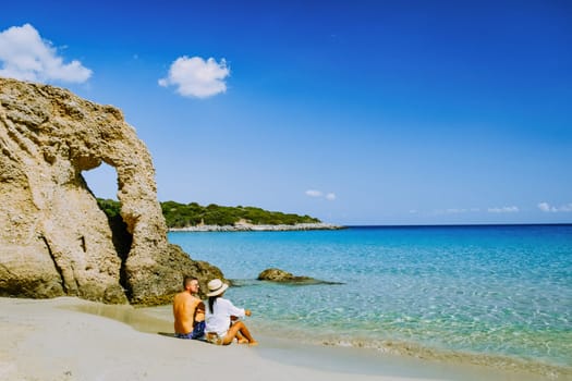Tropical beach of Voulisma beach, Istron, Crete, Greece