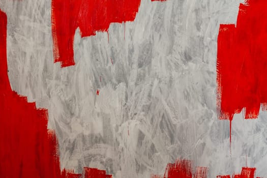 white gray background smears red paint wall texture