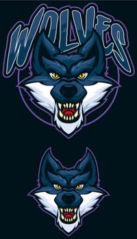 Wolves Team Mascot