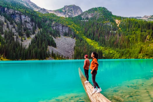 Joffre Lakes British Colombia Whistler Canada, colorful Joffre lakes national park in Canada