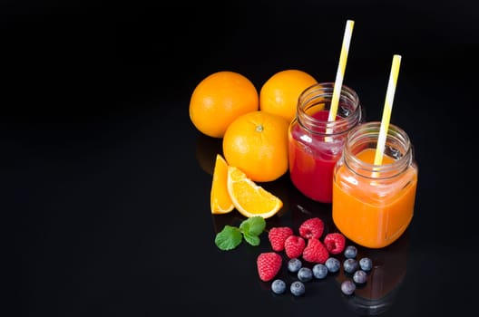 Juice from fresh fruits and vegetables