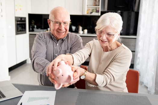 Senior couple is trying to get the savings