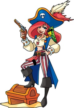 Pirate Girl Illustration