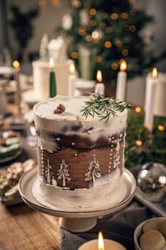 Festive Christmas cake.