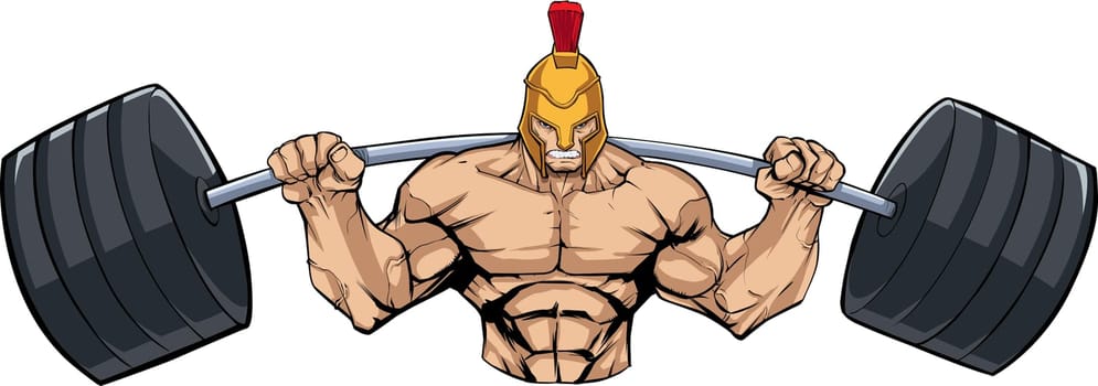 Spartan Gym Mascot Grit