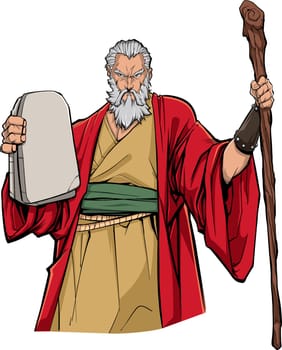 Moses Portrait Illustration
