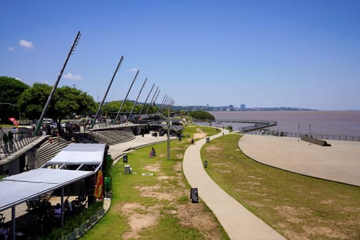 PORTO ALEGRE, BRAZIL - NOVEMBER 26, 2023: Orla do Guaiba, Porto Alegre, Rio Grande do Sul, Brazil