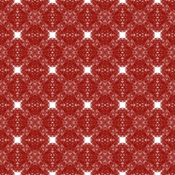 Exotic seamless pattern. Maroon symmetrical