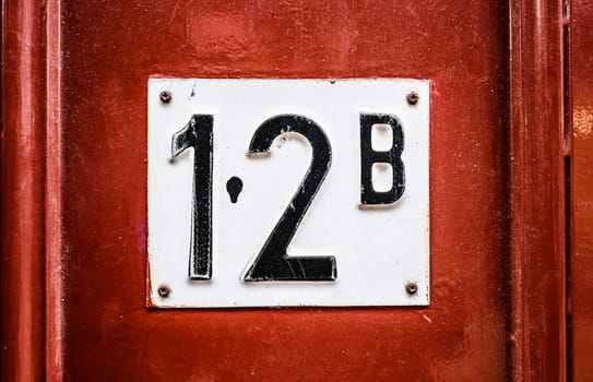 Address sign on residential building
