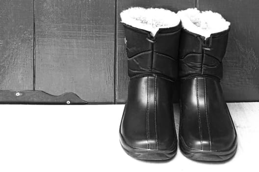 Waterproof men's boots for work.