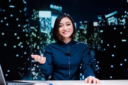 Newscaster hosting night show