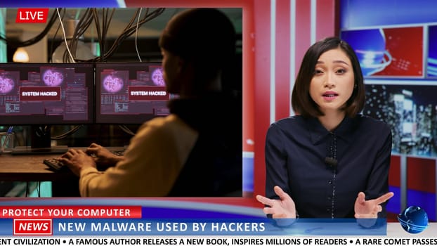 Asian presenter discusses malware attack